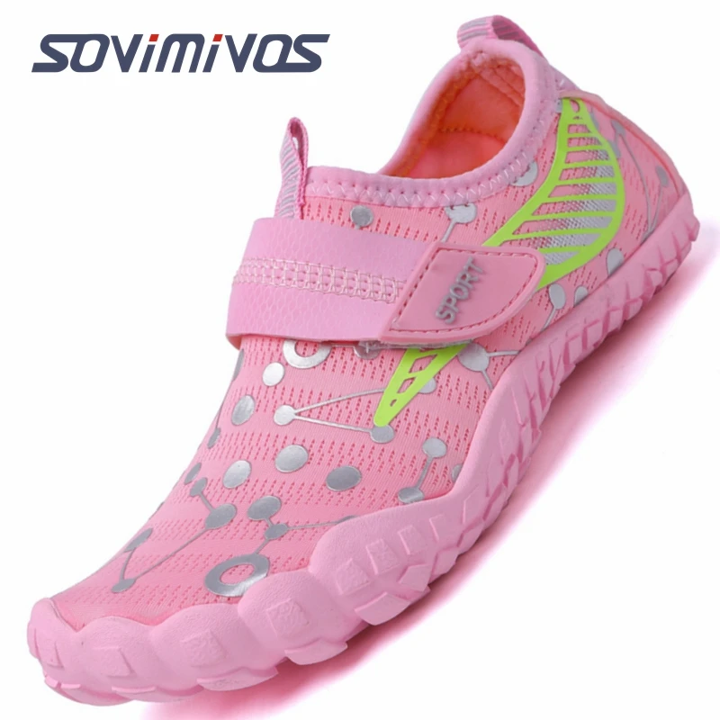 

Children Barefoot Aqua Shoes Kids Drainage Beach Swim Sandals Quick-Dry Boating Diving Fishing Surfing Sports Wading Sneakers