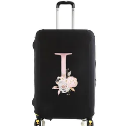 Floral Pink Travel Luggage Protective Dust Cover - M (8Pink flower I)