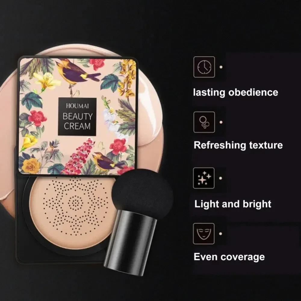 Liquid Foundation CC Cream Air Cushion Cream Cushion Foundation Makeup Cosmetics Makeup Cream Waterproof Foundation Air Cushion BB Cream Magic Foundation Mushroom Head Air Cushion CC Cream Face Concealer Moisturizing Waterproof Long Lasting BB Cream Base Makeup