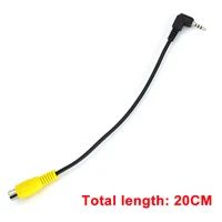 1/2PCS RCA To 2.5mm AV Converter Cable Car Rear View Reverse Parking Camera Car Navigation Video GPS Camera Conversion Cable - Image 6