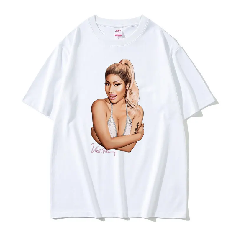 

Hot Sale Nicki Minaj Print Tshirt Rare Queen of Rap T-shirts Album Cover Sexy Art Graphic Tees Men Women Hip Hop Casual T Shirt