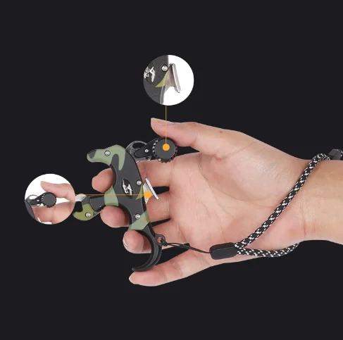 Compound Bow Release, 3/4Finger Grip Thumb Caliper
