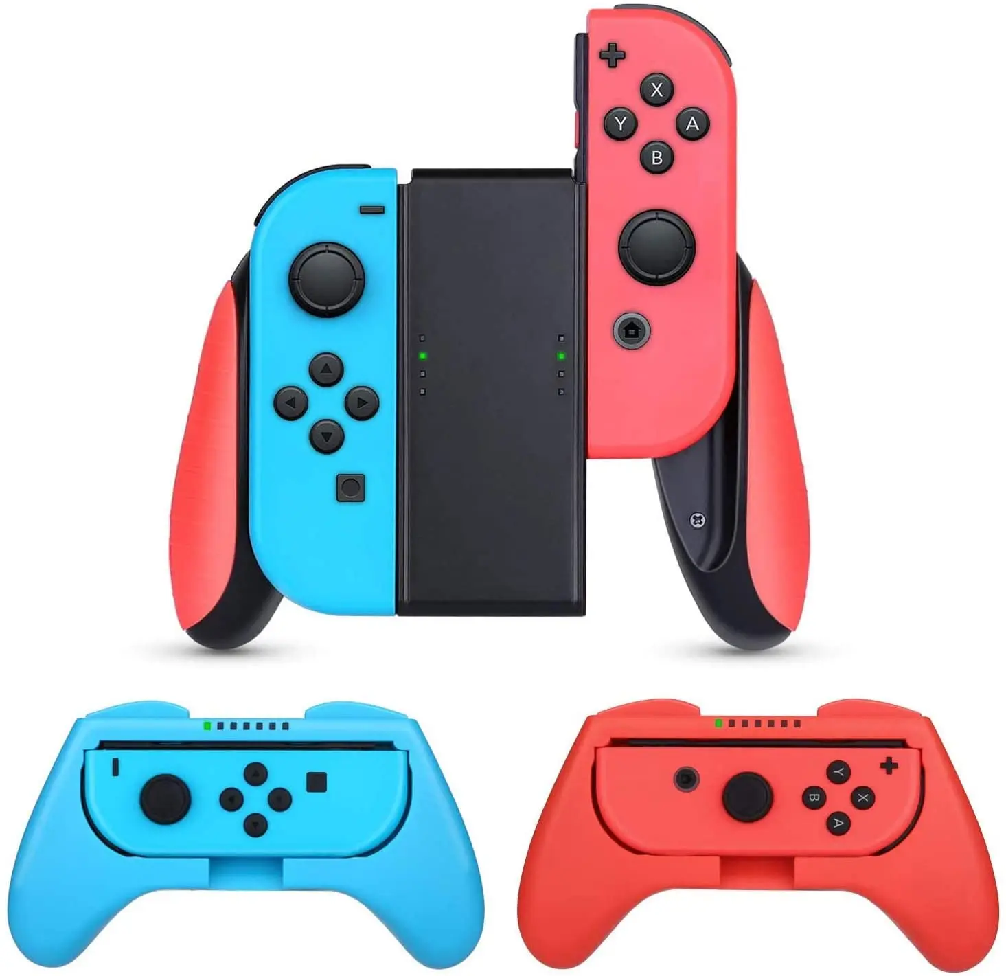 Nintend Switch OLED Joy Con Controller Grip Steering Wheel Kit Nintendo switch Handle Bracket Holder for Nintendo Switch Games 