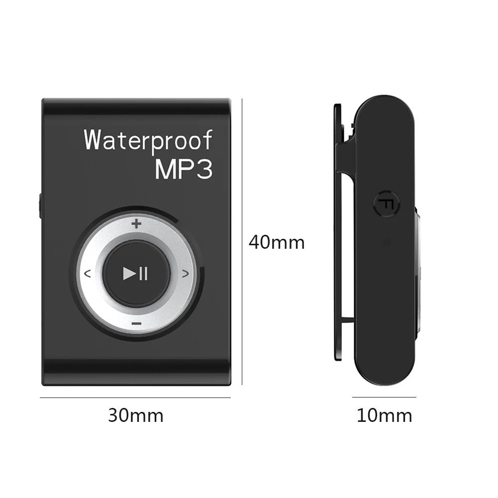 Mini Waterproof Swimming MP3 Player 4GB 8GB Sports Running Riding HiFi Stereo Music MP3 Player with FM Radio Clip Earphone images - 6