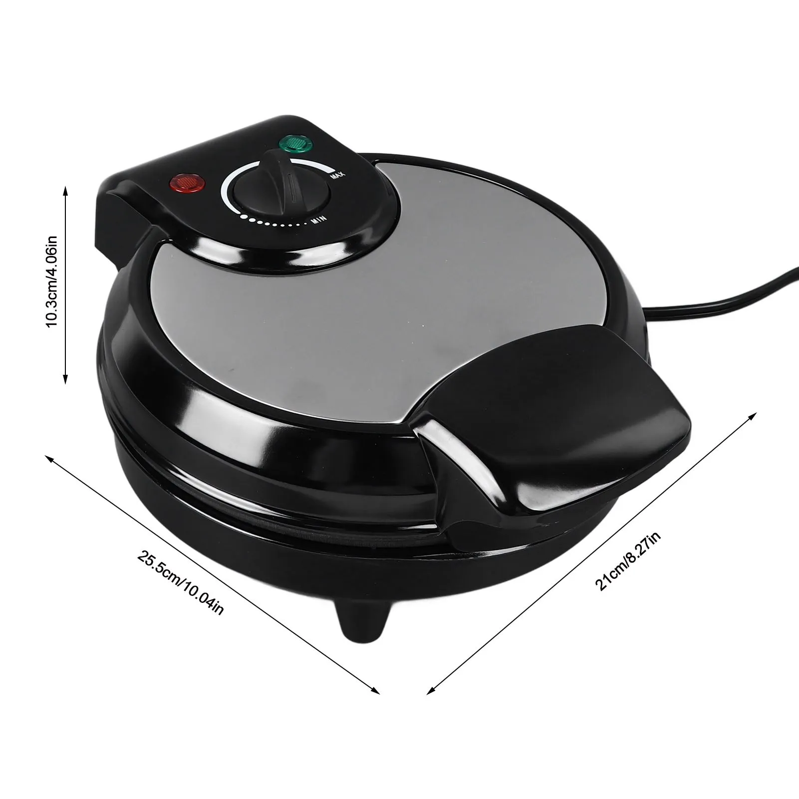 Waffle Cone and Bowl Maker 1200W Nonstick Ice Cream Cone Maker Machine for DIY Home Kitchen Holiday Parties Baking US Plug 110V 5