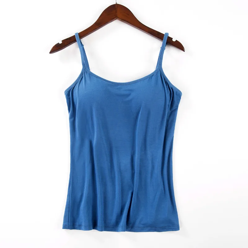 Camisoles Tube Vest Sleeveless Women Top Sexy Women Tank Top Built In Bra Padded Stretchable