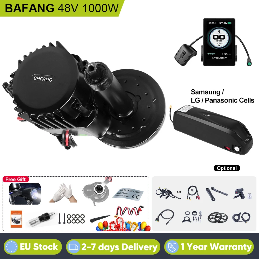 Bafang 48V Motor BBSHD 1000W Mid Drive Bicycle Engine Powerful Electric