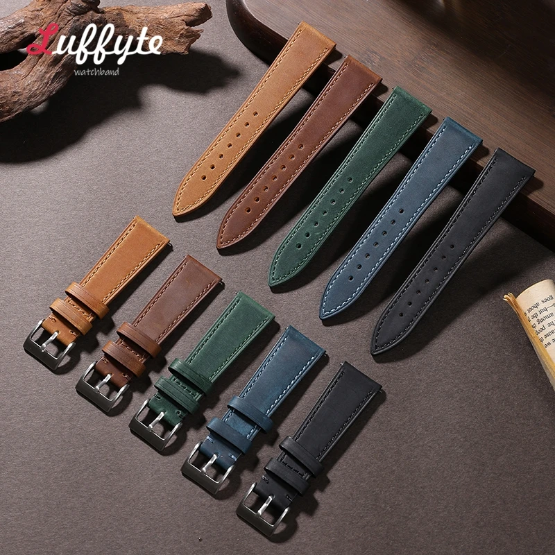 Vintage Brown Leather Watch Strap | Unisex Replacement Band