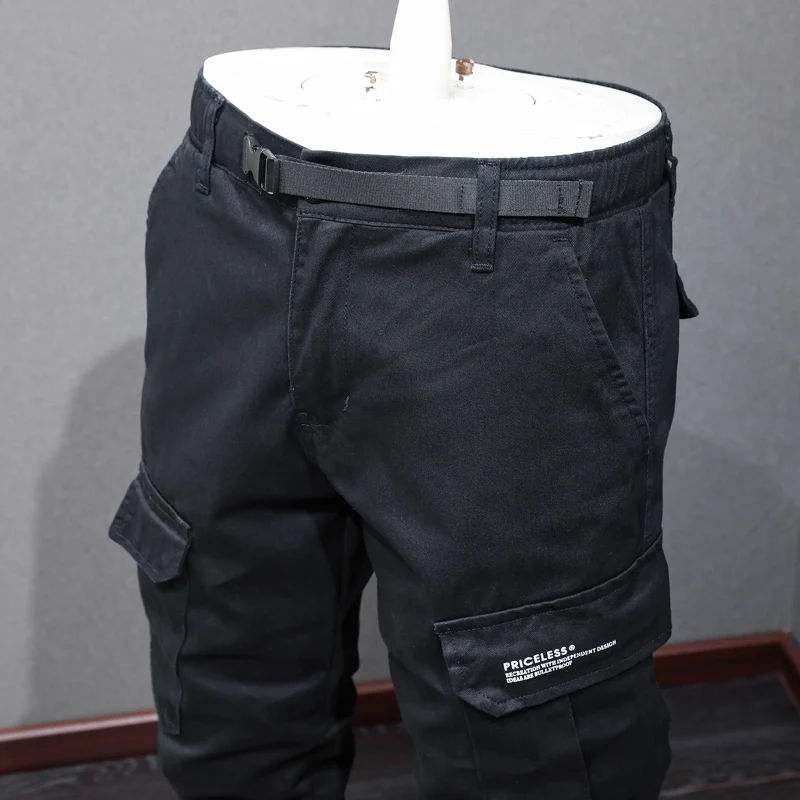 Street Fashion Men Jeans Big Pocket Casual Cargo Pants Hombre Bottom Zipper Designer Hip Hop Joggers Men Loose Wide Leg Trousers