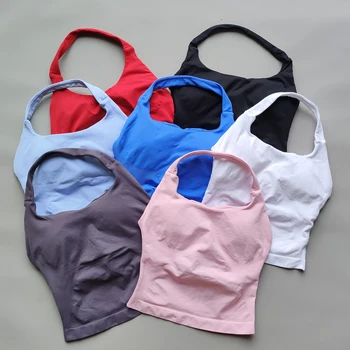 Women’s Halter Sports Bra with Removable Pad 1