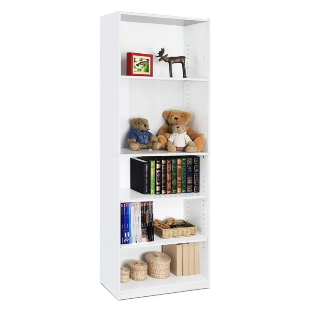 

Jaya Simply Home 5-Shelf Bookcase Freight Free Bookshelf Living Room Furniture