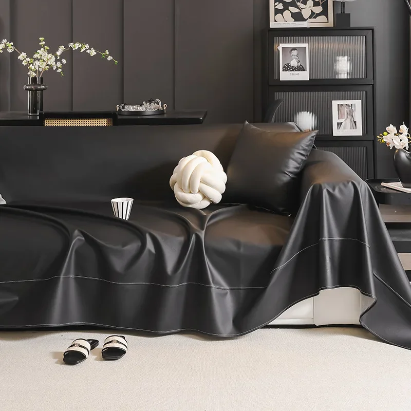 EIFLOY-PU Leather Waterproof Sofa Covers for Dogs, 4 Seater, Armchair Protector, Universal Sofa Towel, Couch Slipcover, 3 Seater 4