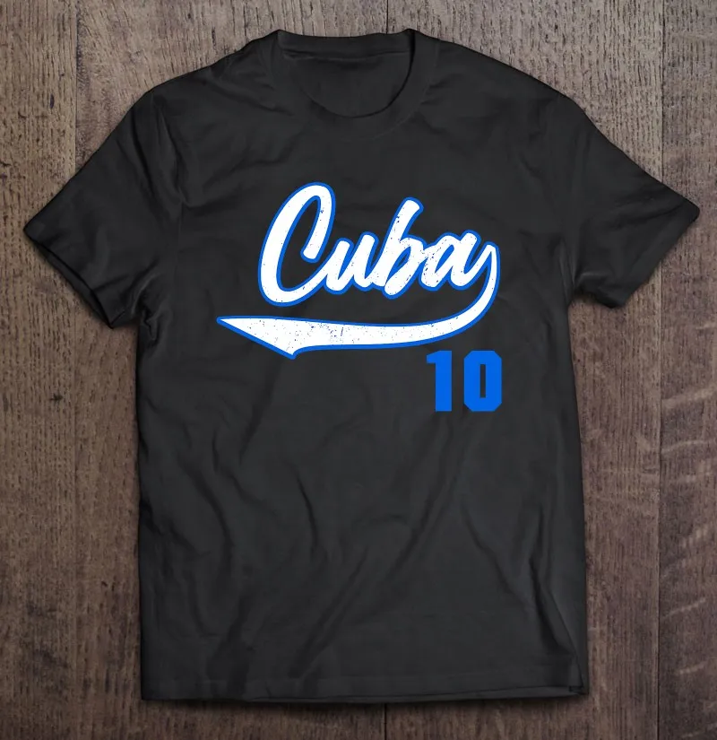 Cotton Baseball Tshirt Cuba Baseball Clothes Cuba Baseball Shirts