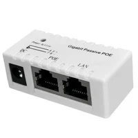 1000Mbps Gigabit Single-port Passive POE Injector Power Splitter for IP Camera POE Adapter Module Accessories POE DC12-48v 2