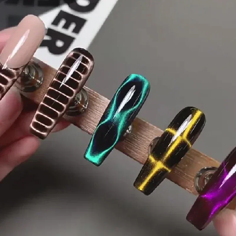 Multi-function Magnet Nail Art Cat Eye Crocodile Pattern Wave Geometric Nail UV Magnetic Attraction Magnets Manicure DIY Tool