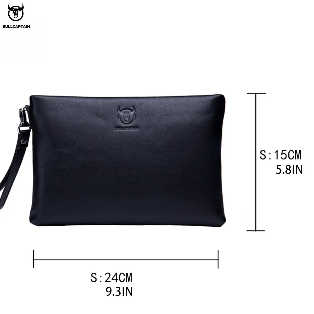 محفظة رجالية طويلة من Bullcaptain، مزودة بتقنية حج...