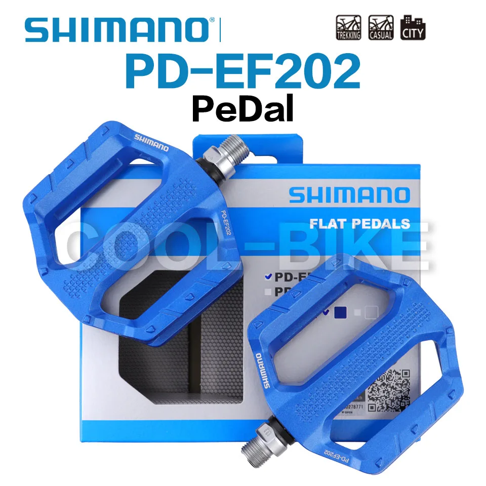 Shimano Platform Pedals for MTB, Trekking, and City Use with Aluminum Body