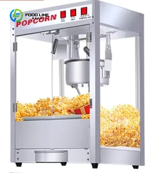 Commercial Use Automatic Large Capacity Heat Preservation Electric Heating Stainless Steel Popcorn Machine 1