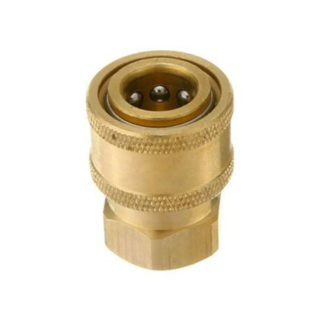 

1/4 Quick Release Pressure Washer Hose Adaptor Connector Plug To BSP1/4 Female Pressure Washer Hose Adaptor Gaeden Tools