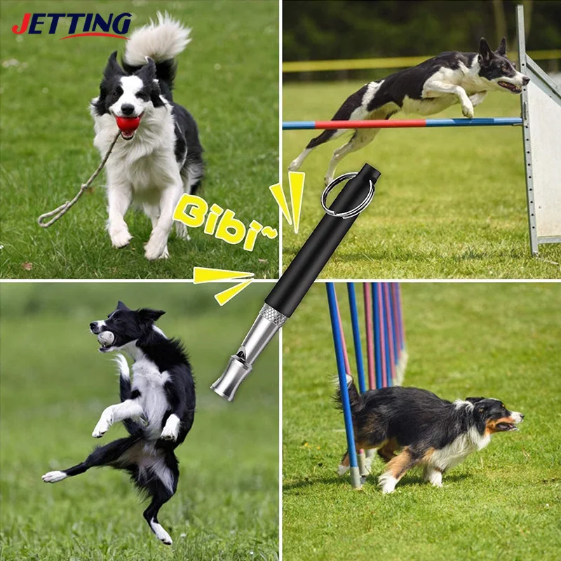 Pet Dog Whistle Puppy Training Obedience Ultrasonic Supersonic Sound Repeller Pitch Stop Barking Quiet Whistles For Dogs & Cats