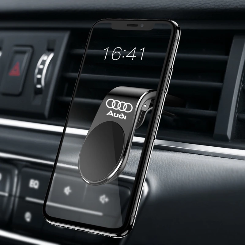 Magnetic Car Phone Holder Air Vent Clip Mount Cellphone GPS Holder For audi sport RS A1 A3 A4 B7 B8 A5 A6 A7 A8 Q3 Q5 Q7 Q8 TT