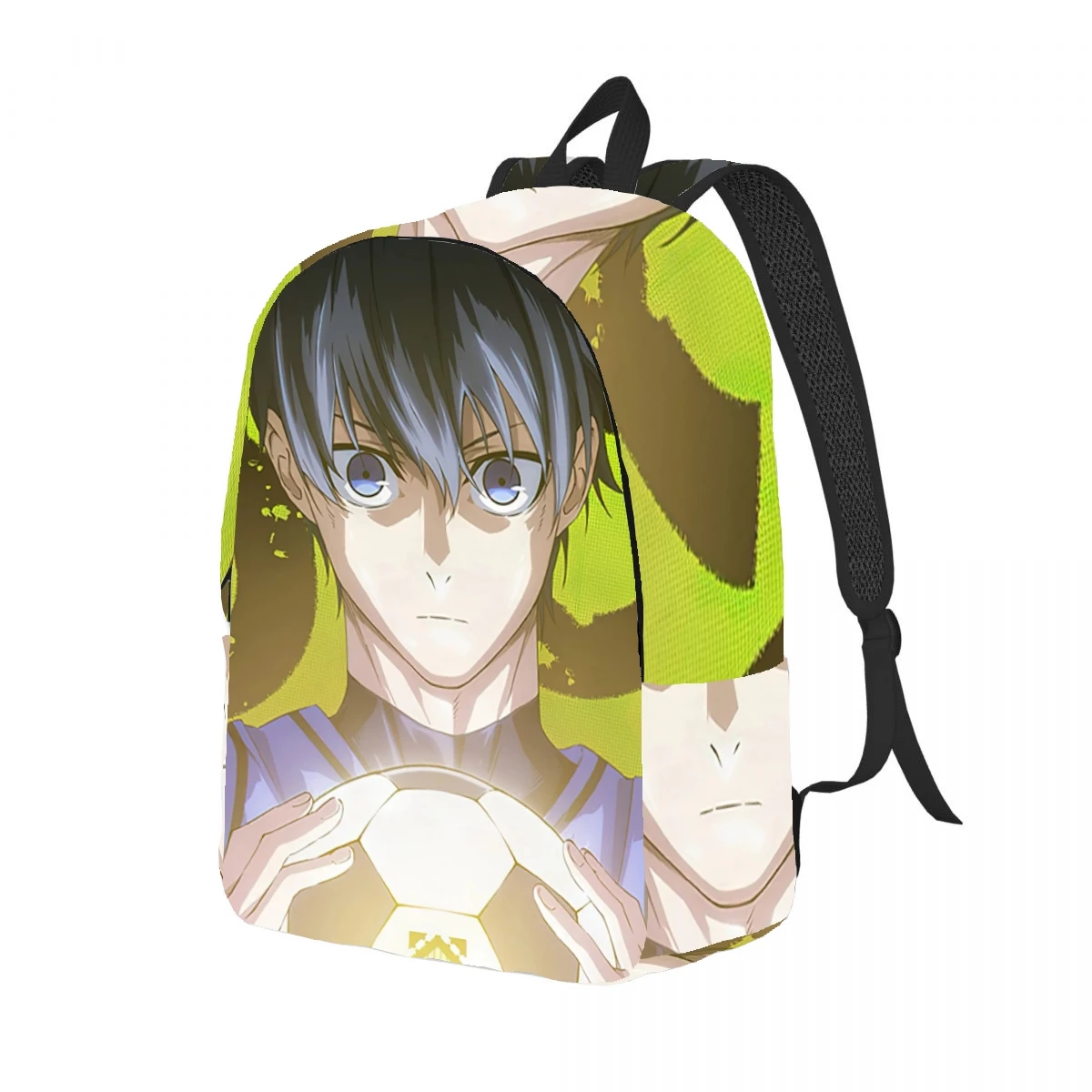 Blue lock anime Backpack Casual Lightweight Laptop Backpack Men Women Travel Bag Outdoor Canvas Daypack