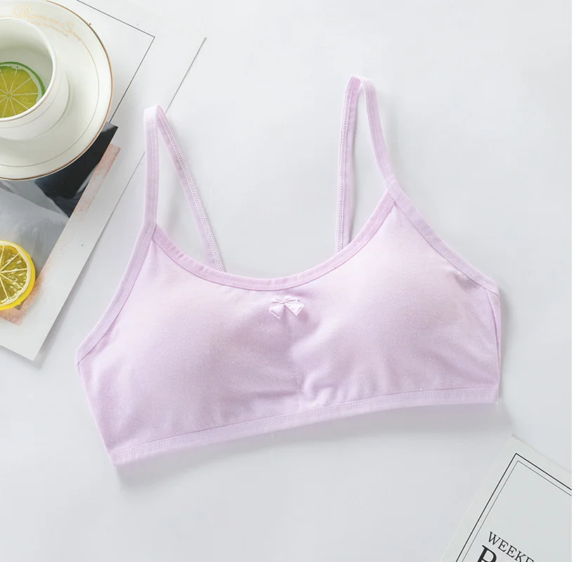 Child Cotton Bra For Young Girls Kids Teenage Underwear Wireless Small Training Puberty Bras Undergarment Clothes girls underwear kids underwear kids underwear sets