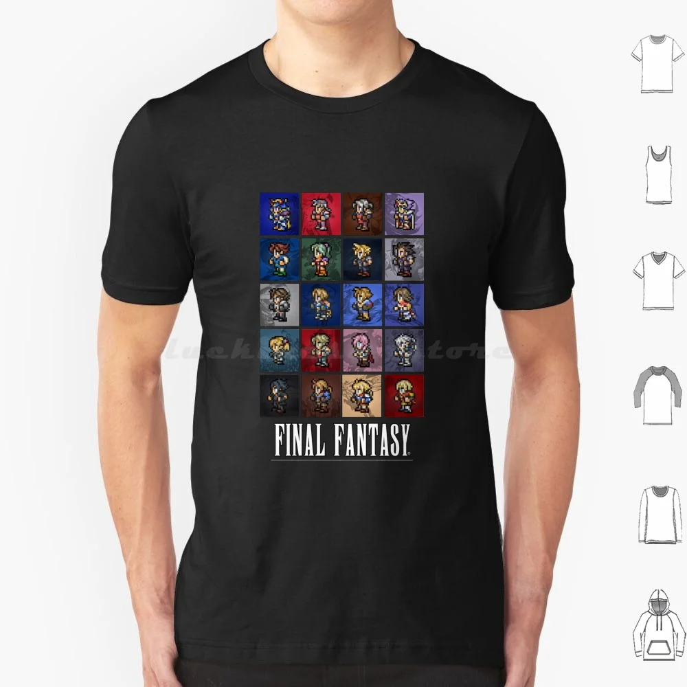 Final Fantasy-All Pixel Sprite T Shirt Uomo Donna Bambini 6Xl Pixel Pixelart Pixel Art Sprite Sprites Final Fantasy Finalfantasy