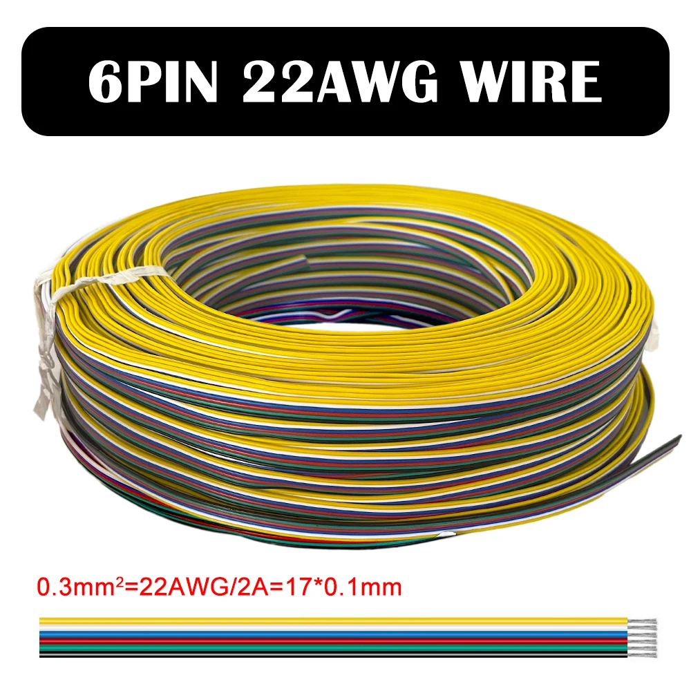 รูปสินค้า สายไฟ LED ขยาย ความยาวหลากหลาย 22AWG สำหรับ LED Strip Light