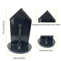 Enhanced Manual Firewood & Kindling Splitter with Wider Fins for Home and Campsite Use (1PCS)