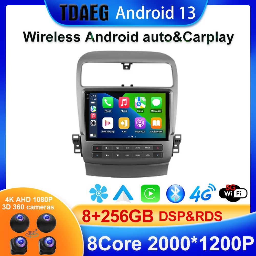 

For Honda inspire 4 2003 - 2007 For Acura TSX 2003 - 2008 Car Radio Multimedia Video Player Navigation stereo GPS Android 13