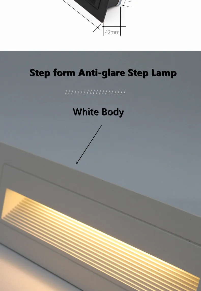 Description Picture 6 of itemIP65 Outdoor Underground light DC12V Waterproof Stair Light Step Light Recessed buried lamp indoor Staircase Step lights 85-265V