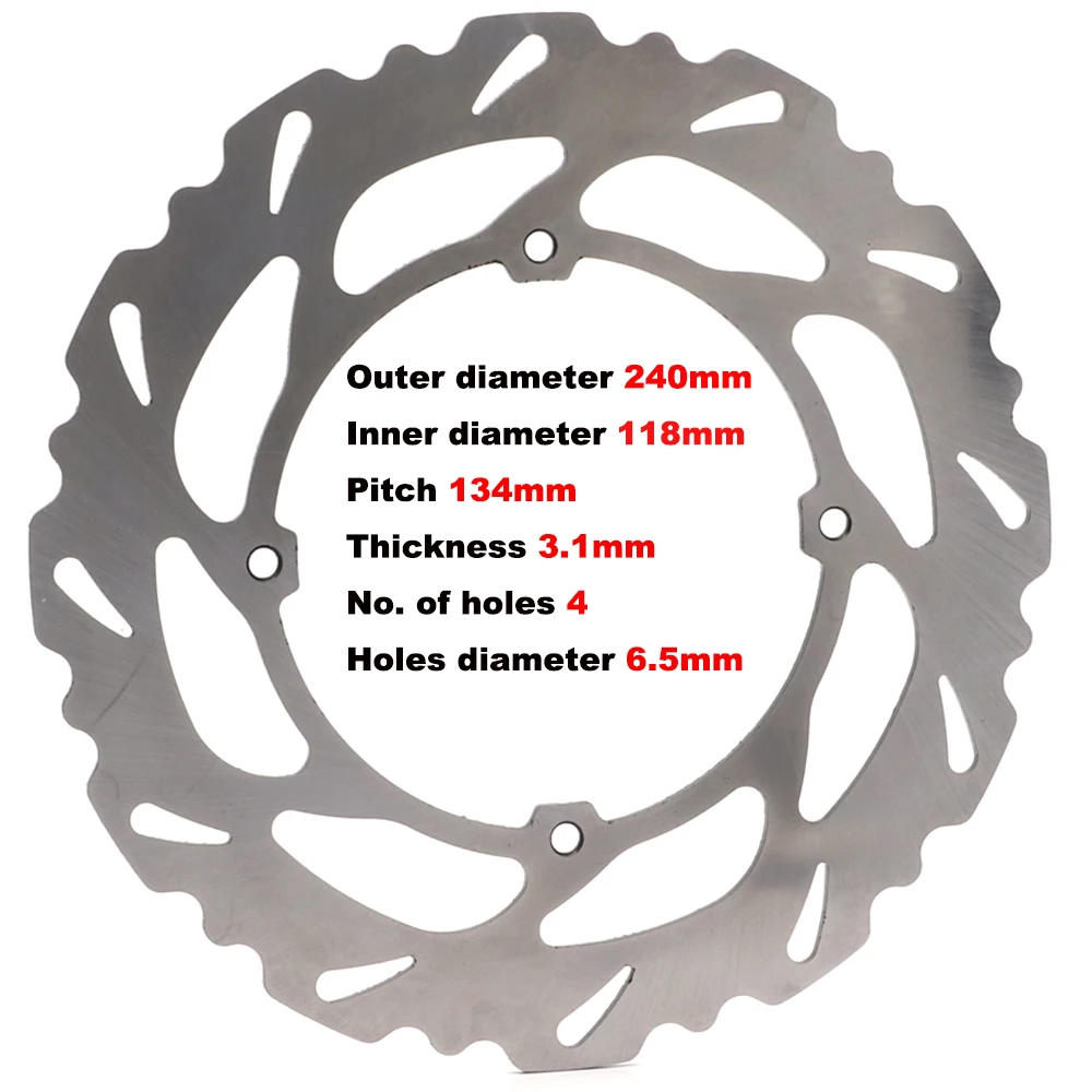 

240mm FRONT Brake Disc Brake Rotor Disk For Honda XR250R XR350R XR400R XR500R XR600R XR650R XL650R XL350R XL250R XL250S XLR125