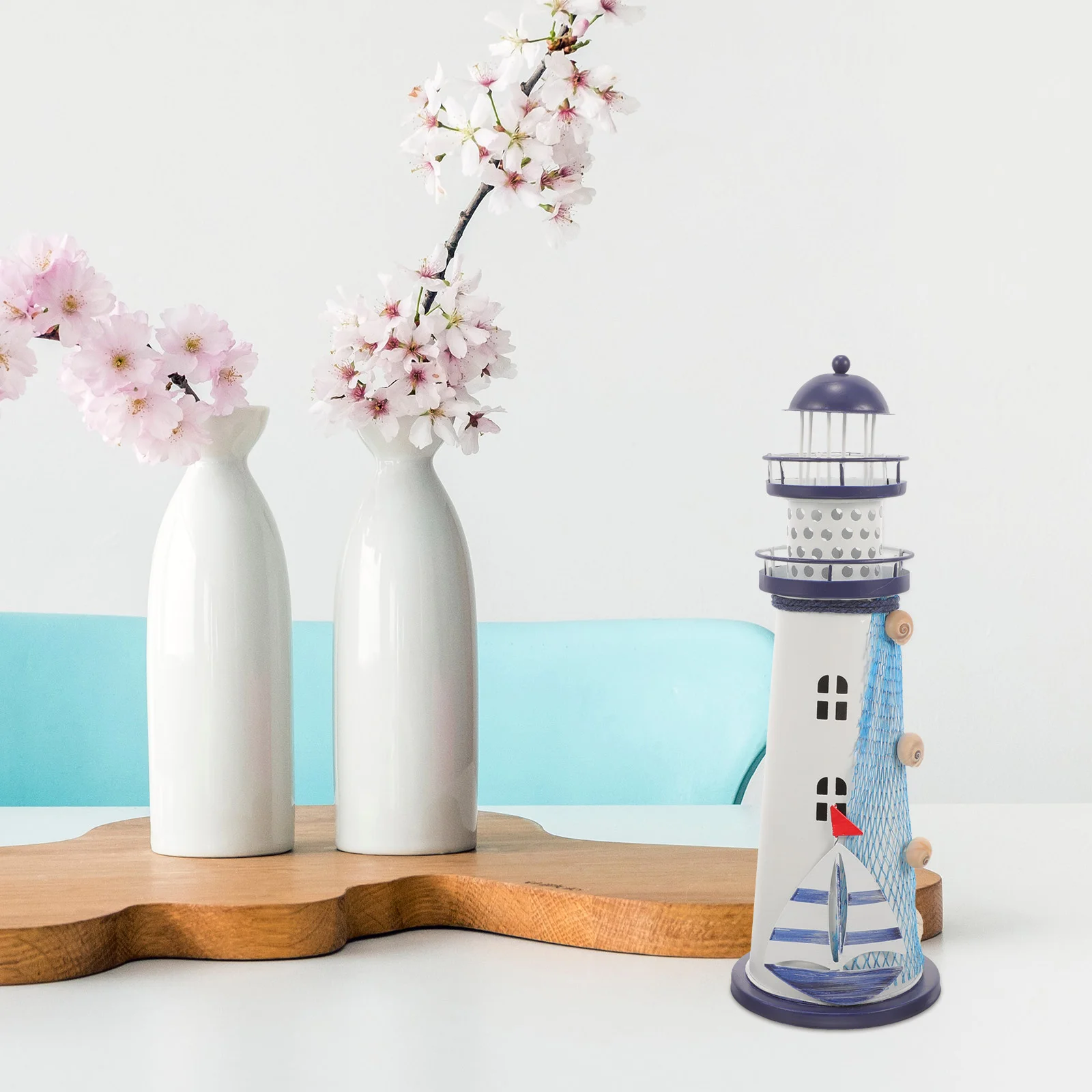 

Nautical Decorations Home Christmas Centerpiece Iron Desk Accessories Lighthouse Lamps Living Room Seaside Table