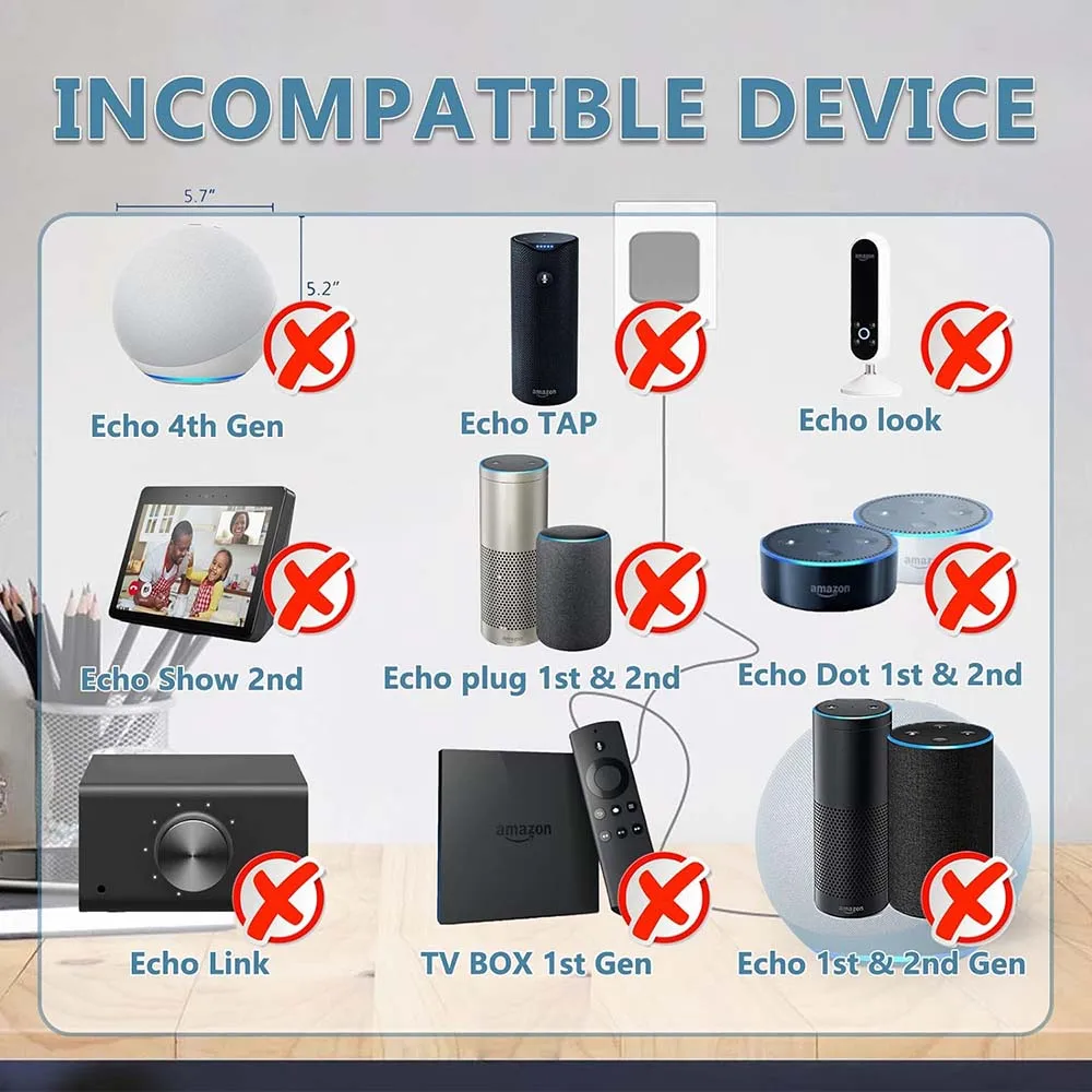 Amazon Echo Dot Plug AC Power Adapter Charger 15W For Amazon Echo