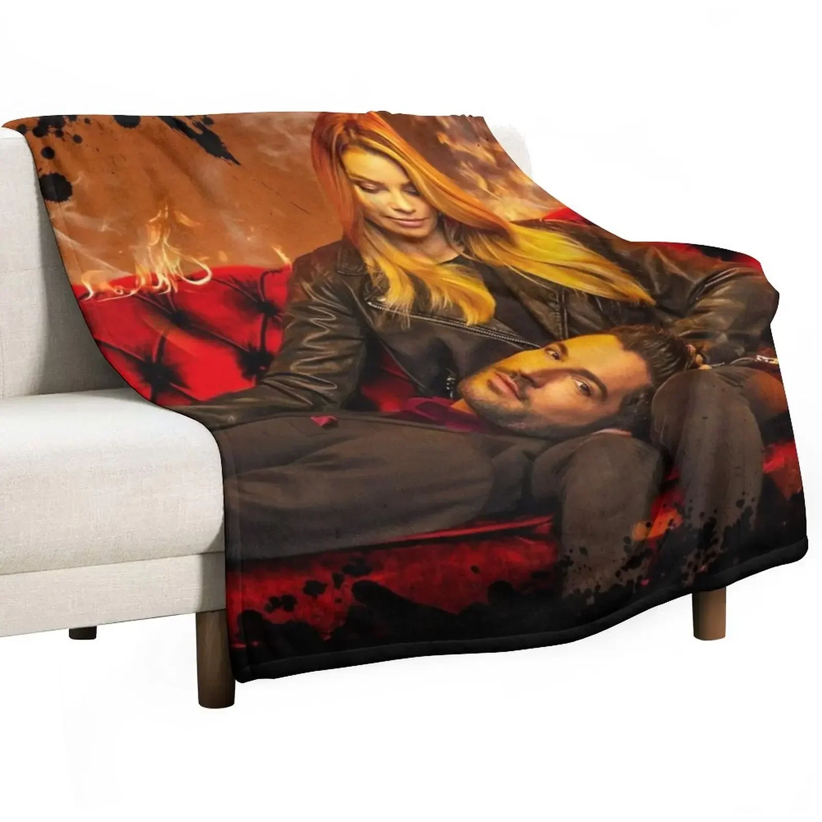 

LUCIFER Throw Blanket Sofas wednesday warm winter Decorative Sofas Blankets