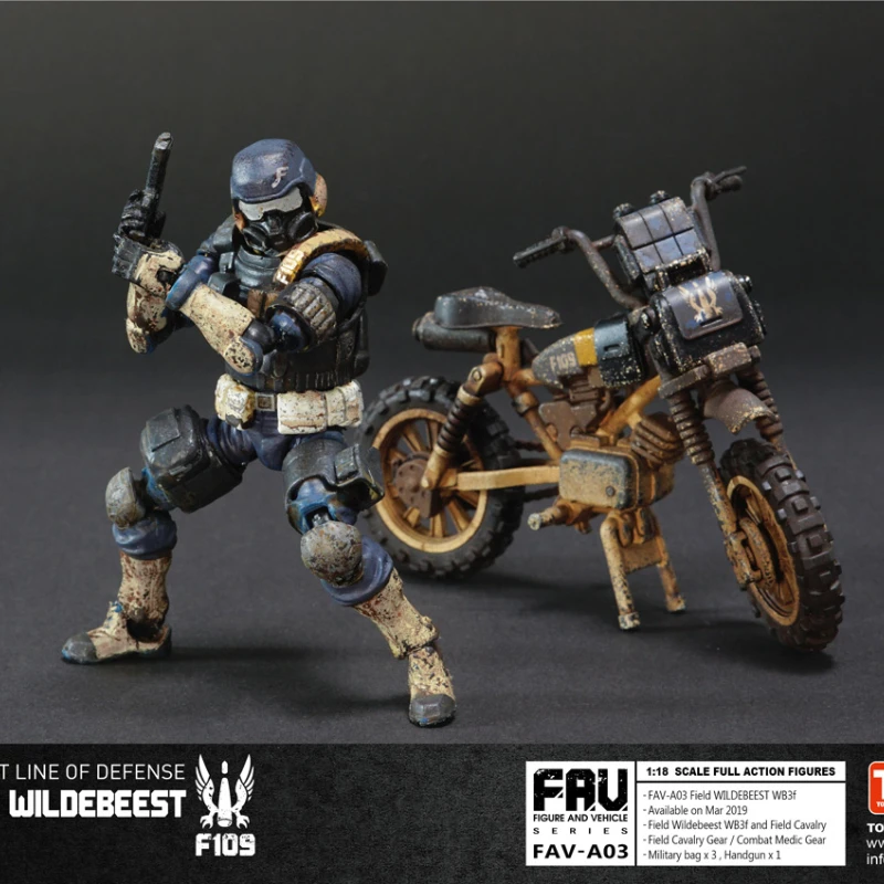 

Acid Rain War 1/18 3.75 Inch Doll Ratio FAV03 Field Wildebeest WB3F Action Figure Toy Anime Collection Model Model