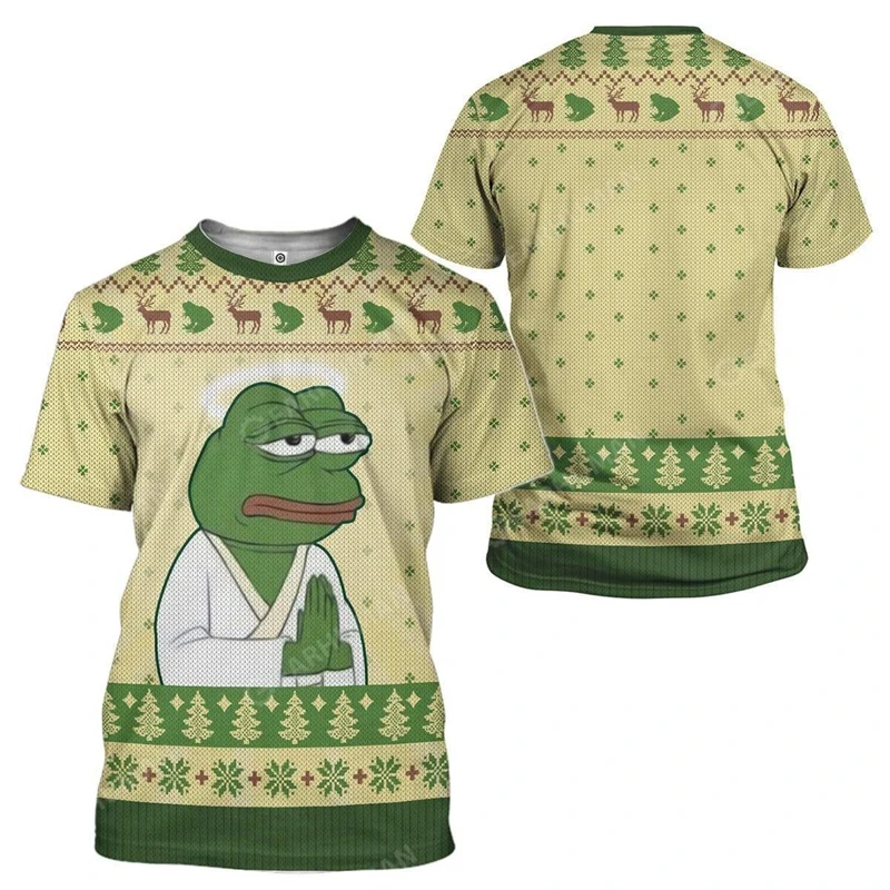 

Funny Sad Frog Graphic T Shirts Frog Pepe 3D Print T Shirt For Men Clothes Animal Feels Bad Man Tee Boy Tshirt Girl Female Tops