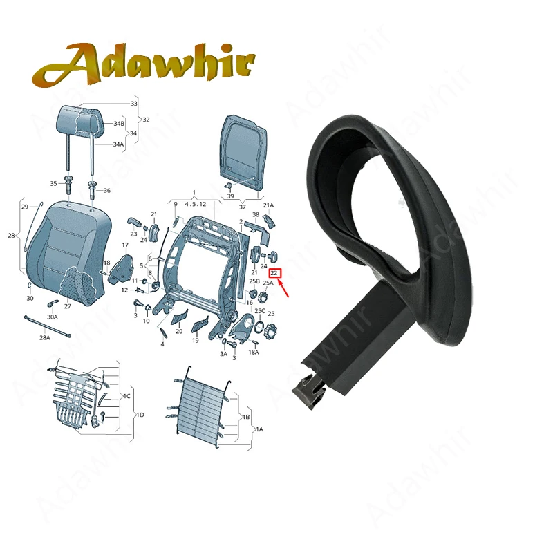 Per Vw Mk4 Golf Bora Polo Per Audi A1 Seat Ibiza Car Front Seat Lift Tilt Release Leva Maniglia Sinistra/Destra Muslimah