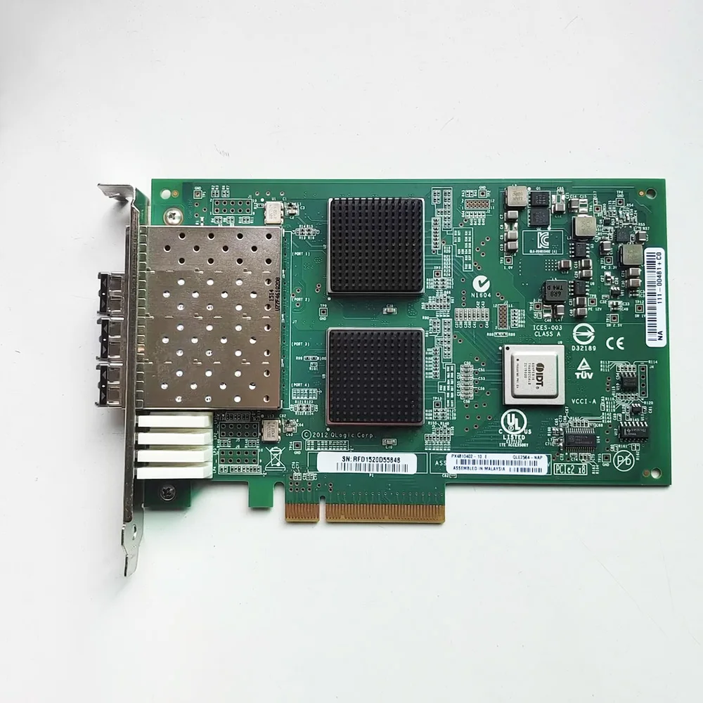 For QLOGIC QLE2564 8GB FC Fiber Card 4-port HBA Card PX4810402(Without Optical Module) 5 For QLOGIC QLE2564 8GB FC Fiber Card 4-port HBA Card PX4810402(Without Optical Module) - Image 3