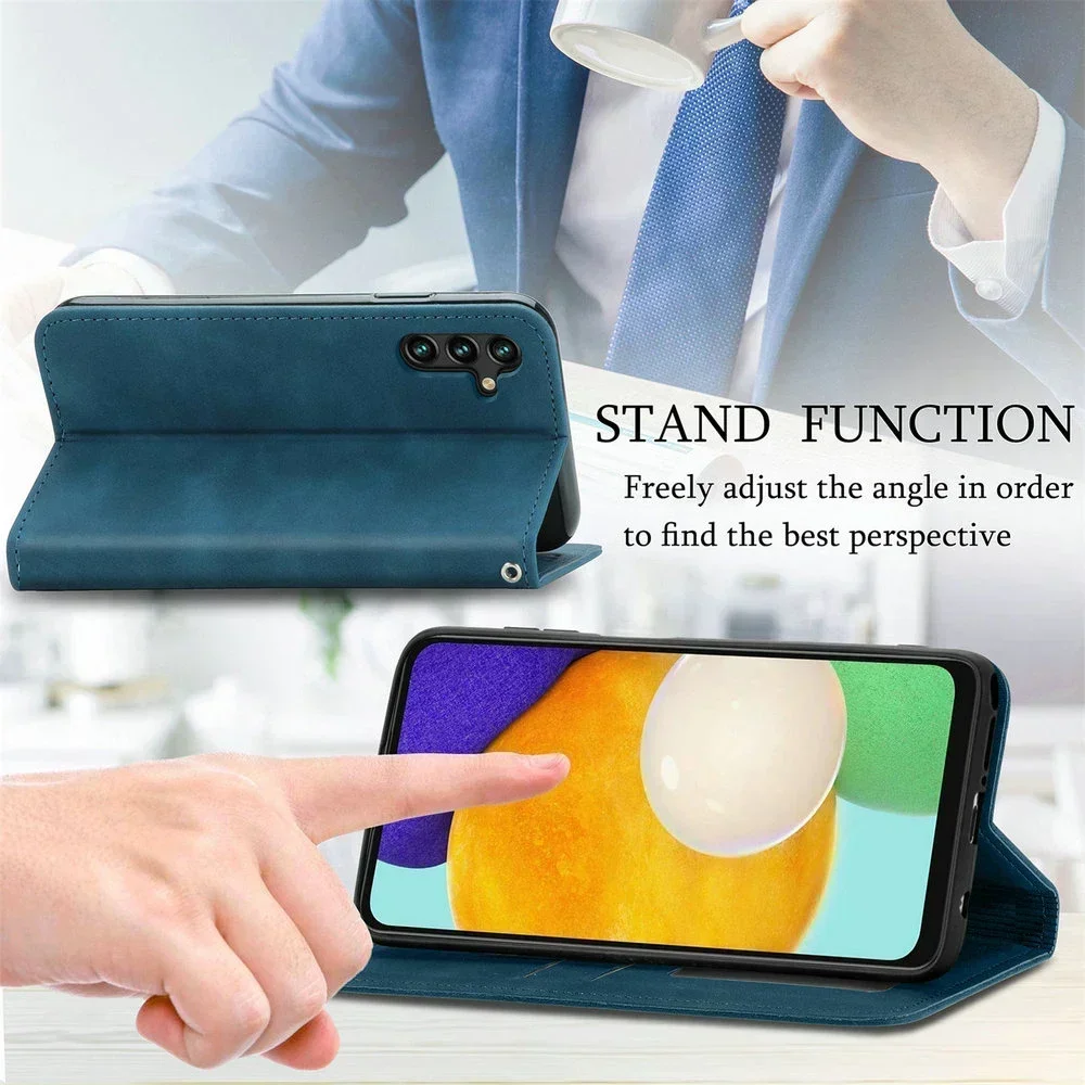 Luxury Leather Wallet Flip Case - Book Style Coque