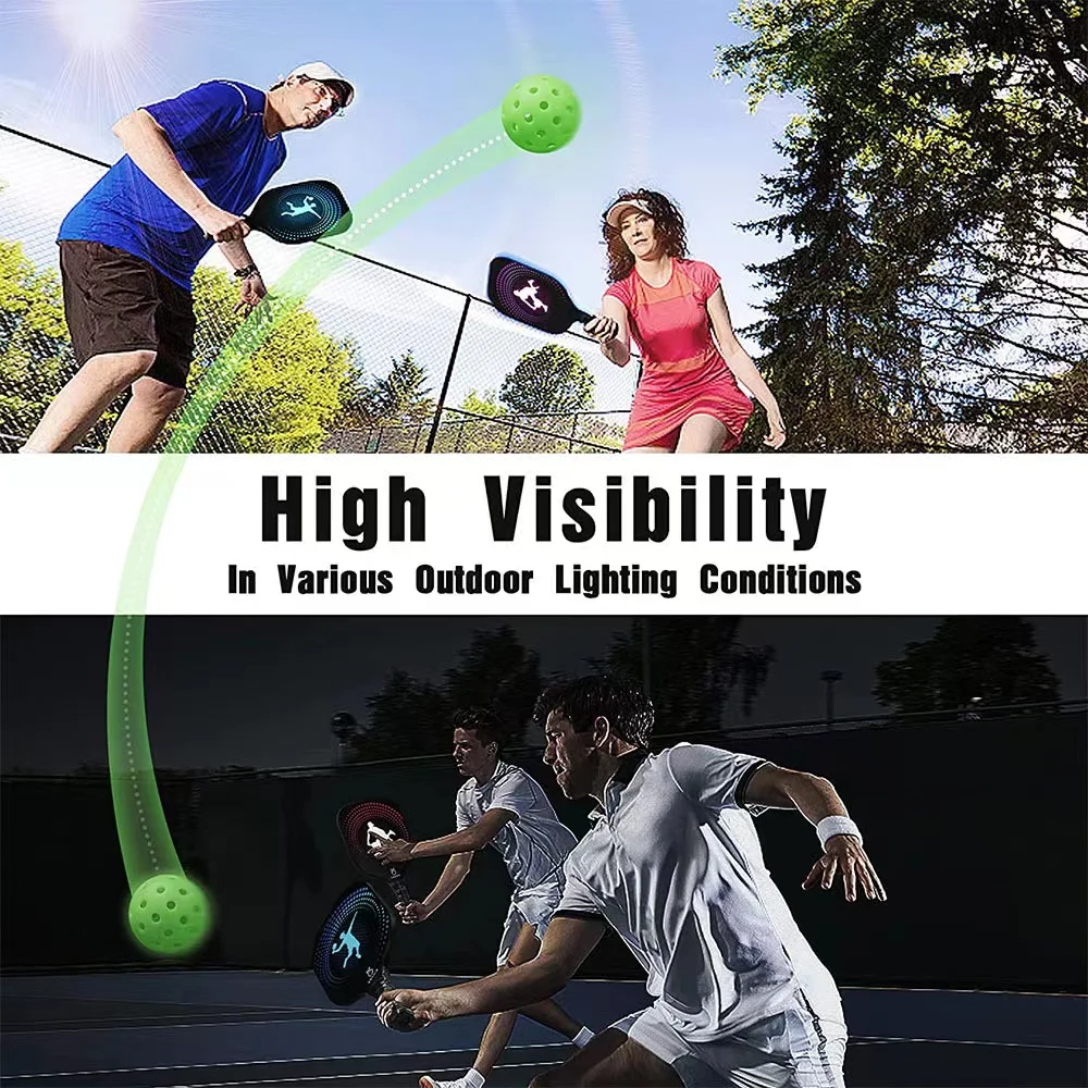 4pcs Pickleball Color Box Outdoor Sporting Goods Durable High Elasticity 40-hole Device Fun Game! pickleball balls