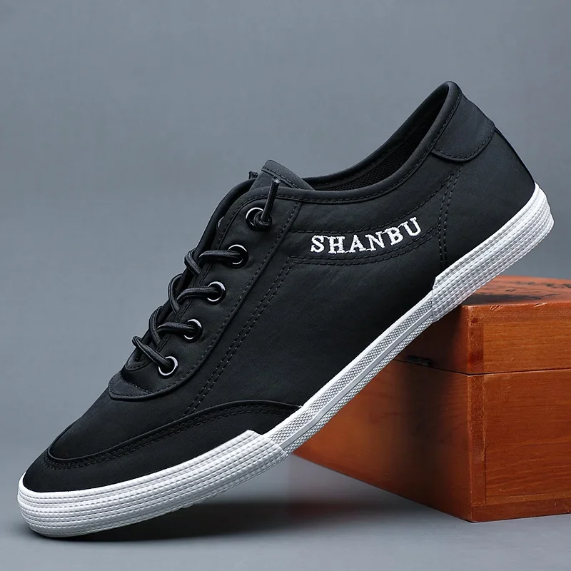 Men Shoes Flat Sneakers White Lace-Up Tenis Masculino Plus Size 46 Men's Casual Shoes Lightweight Breathable 4
