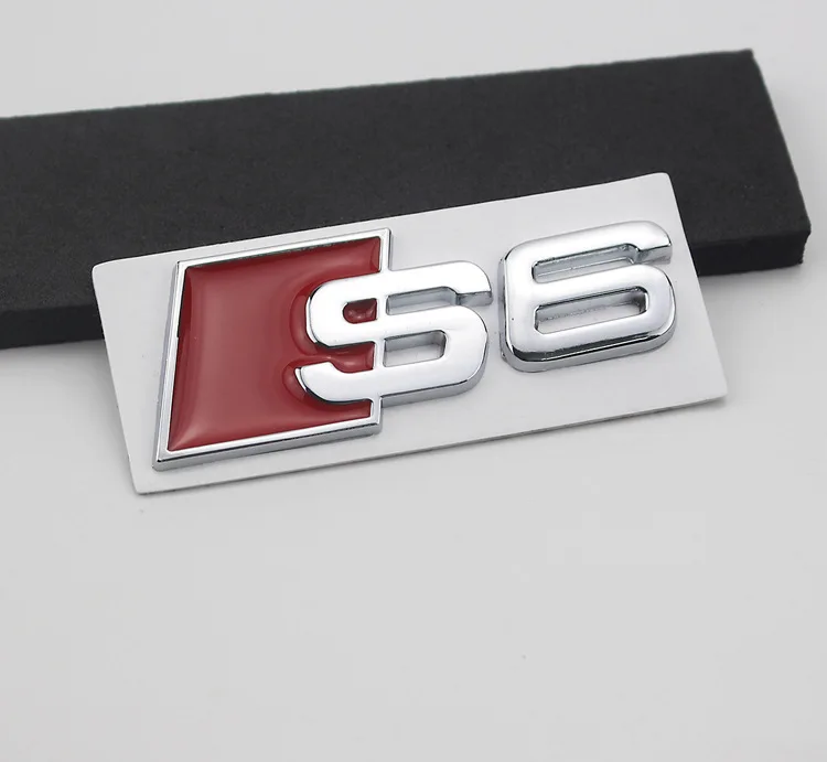 car bonnet sticker Original Plastic Sticker For Audi Sline S3 S4 S5 S6 S7 S8 Logo A3 A4 A5 A6 A7 A8 Emblem Badge Decal custom decals for trucks