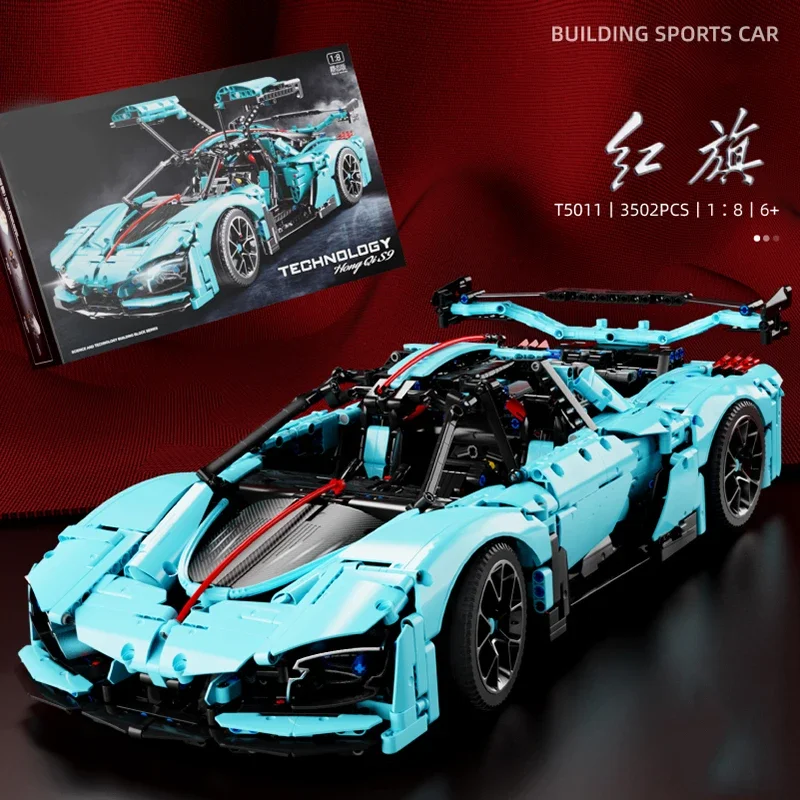 

Hongqi S9 Sports Car Building Blocks Creative City Racing Sports Car Model Bricks Desktop Decoration Toys For Kids Holiday Gifts