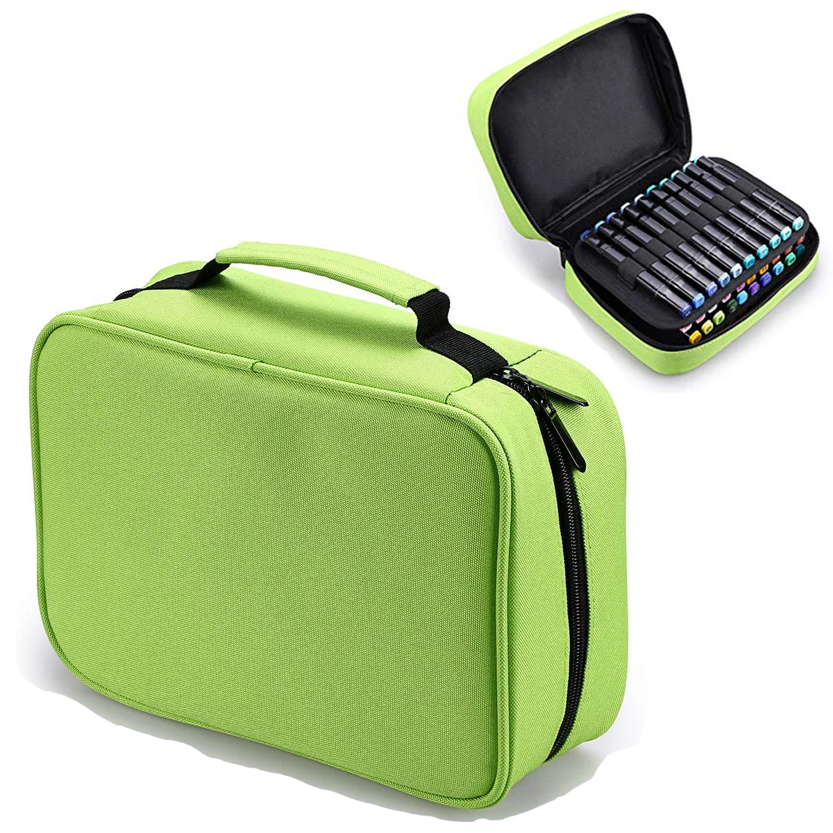 Estuche para rotuladores, bolsa de transporte con 168 ranuras, gran  capacidad, organizador de pintalabios, soporte para rotuladores, novedad -  AliExpress