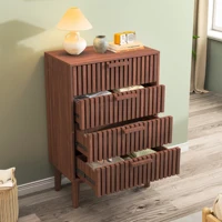 Rosahqnda Комод для спальни, 4/6 ящиков, деревянный шкаф для хранения вещей, сервант для офисной гостиной — изображение 5