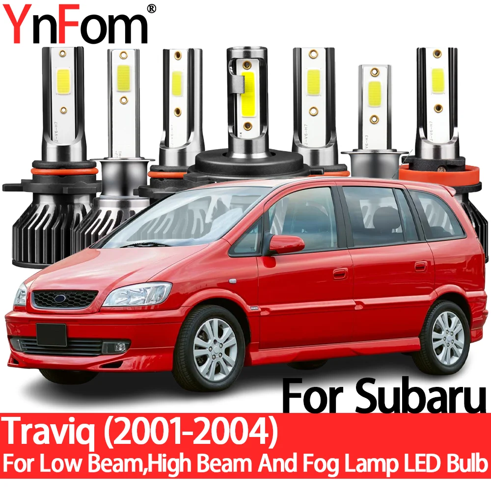 

YnFom For Subaru Traviq (XM220 XM182) 2001-2004 Special LED Headlight Bulbs Kit For Low Beam,High Beam,Fog Lamp,Car Accessories