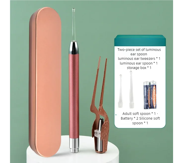 Ear Cleaning Kit with LED Light Ear Wax Removal Kit for Kids and Adults Earwax S