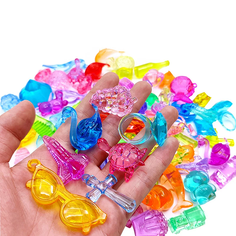 Party Toys Toy Gift Filler Gem Toys 1 Box Party Confetti Wedding Christmas Plastic For Kids Toy Crystal Gems Diamond Jewels Treasure Chest Pirate Filler Props